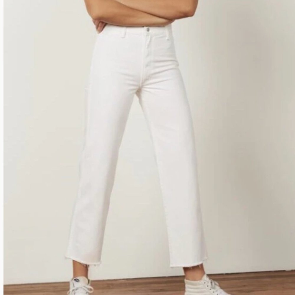 Boyish white Kirby jeans in vertigo